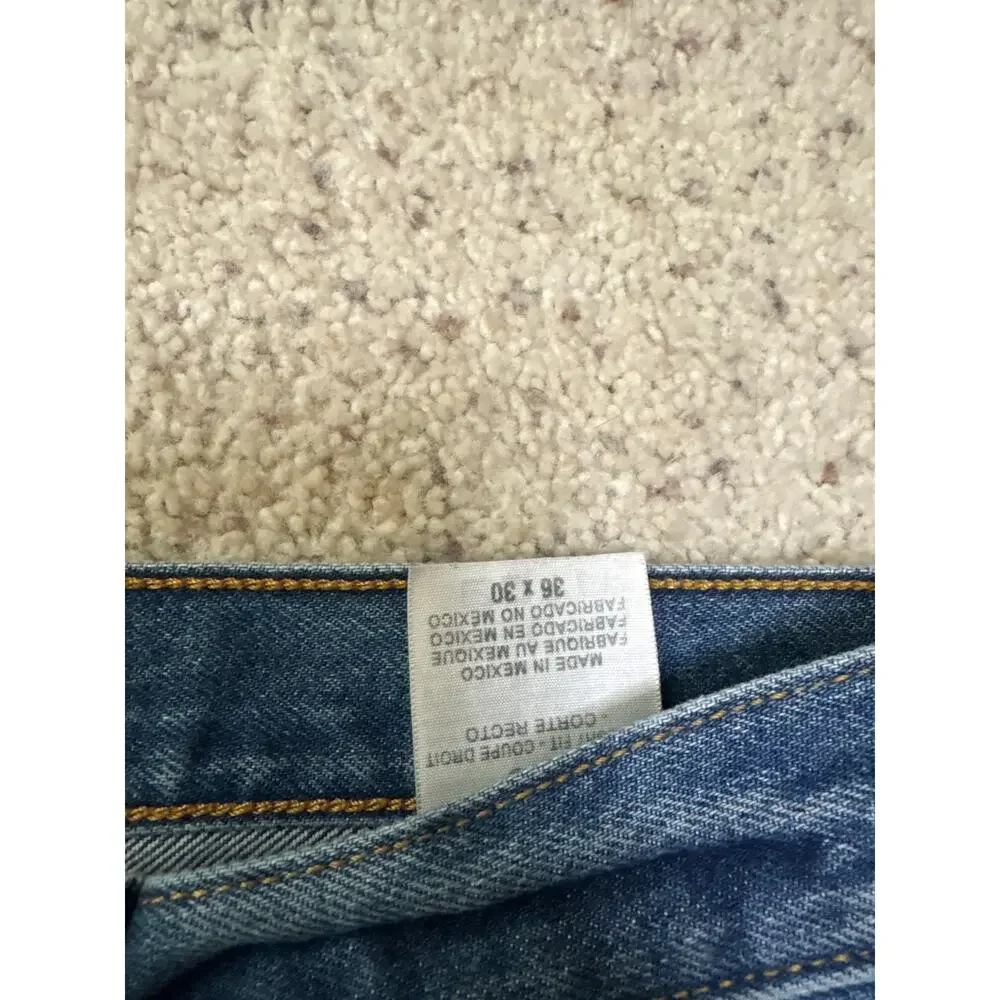 Vintage Levi 501 Jeans Faded Baggy Straight Fit Button Fly Size 36x30